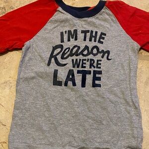 Koala Kids Red and Gray Graphic Tee